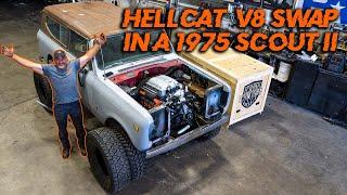 Adding a Hellcat V8 to an old school International Scout | Built2wander