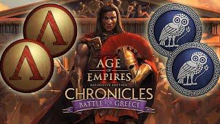 Age of Empires 2 DE Chronicles: Battle for Greece | Sparta vs Athens