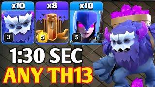 EPIC STRATEGY | Th13 Yeti Witch Quake Attack Strategy | Th13 Yeti Witch | Best Th13 Attack Strategy