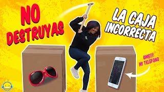 NO DESTRUYAS LA CAJA INCORRECTA CHALLENGE  Reto caja equivocada Momentos Divertidos 