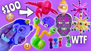 I BOUGHT THE WEIRDEST FIDGETS OFF THE INTERNET! *SO CREEPY* Giant Fidget Haul & Pop its