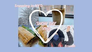 Snowing in NYC ️| No talking |Aesthetic vlog ️