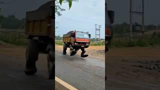 Tata 912tipper Dumper Walking funny video #sujal13 #aivideo #ai #aiediting
