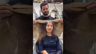 Long hair transformation and coloring #longhair #longbob #transformation