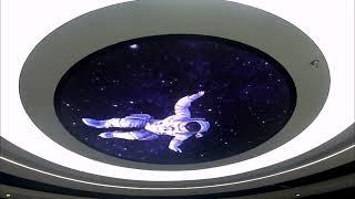 Don't go gentle into that good night. 3m round screen in our showroom