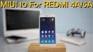 Exclusive MIUI 10 For Redmi 4A/5A | Install & Preview | Alpha Builds | Smartphone 2torials