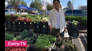 Vegetable shopping at Cedar Mill Saturday Market