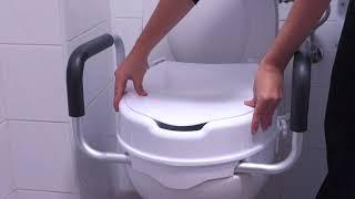 Raised Toilet Seat with Handles (4") | Elevador WC con Reposabrazos (10 cm) | PEPE - INSTALLATION