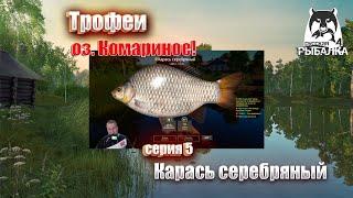 Русская рыбалка 4: Трофейный Карась Серебряный на оз. Комариное