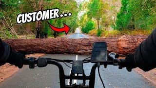 My HARDEST Delivery So Far! Tree Collapsed On Route