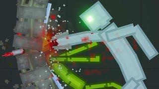 The Melons Fight Against Androids In People Playground