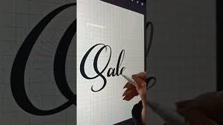 iPad Pro lettering | Satisfying Calligraphy : Qaleesya #rtmaniac #shorts #ashortaday
