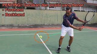 Teknik forehand dan backhand tenis | Tips basic penting bagi semua!!