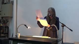 2022.4.21 Alice Notley, atelier Michael Woolworth, Paris