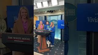 Welcome to the White House press room, Vivian Sleeth, a nine year old girl bravely fighting cancer.