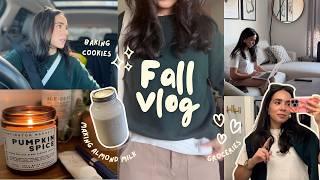 FALL SUNDAY RESET  productive vlog, homemade almond milk, baking, groceries, and home sense