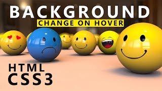 Background Image Change on Hover -  CSS 3 Effects