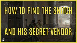 The Division 2 | How To Find The Snitch And Secret Vendor Cassie Mendoza