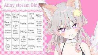 Anny Stream Bingo Sheet