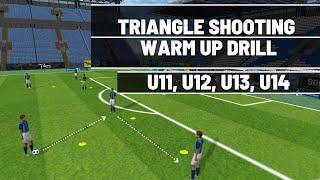 Shooting Warm Up Drill | U11, U12, U13, U14 | Football/Soccer