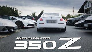 Nissan 350Z Sound Compilation - HK-Power vs. Tomei vs. 2S vs. QAS vs. AgencyPower vs. Invidia