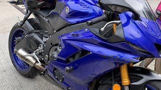 2018 Yamaha YZF R6 soundcheck on sc project full system ! Inline 4 howling!