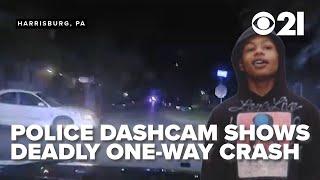 Exclusive police dashcam shows deadly one-way crash between officer and teen in Harrisburg