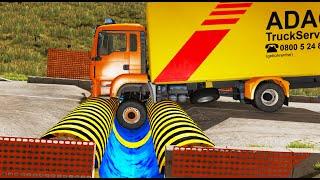 Cars vs Upside Down Speed Bumps #28 | BeamNG.DRIVE