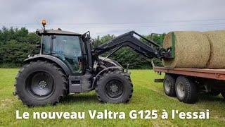 Essai du tracteur Valtra G125 par Yann Kastler, éleveur de limousines en Cotes d'Armor.