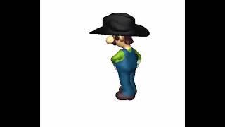 Luigi with hat dancing