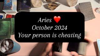 Aries - October 2024 - don’t trust “your person”; go with the new option