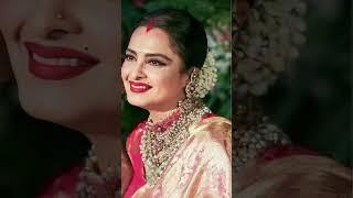 Superstar Rekha ji  look of smile  #bollywood #viralvideo #fashion