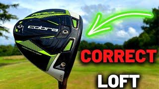 ARE YOU USING THE CORRECT DRIVER LOFT?!