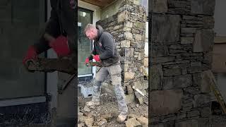 Building field stone #construction #stonemasonry