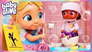 The Babies Potty Training Goes Wrong!   BRAND NEW Baby Alive Season 4