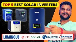 Best Solar Inverter in India | Best Solar Inverter 2024 | UTL  Luminous  Microtek  Nexus