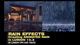 Realistic Rain Effect Rain Drop / Snow Effect in Lumion 10.3- SERIES - 54