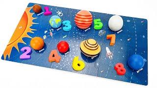 Explore 8 Planets of the Solar System with Play Doh & CoComelon | Preschool Toddler Learning Video