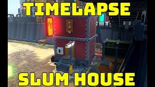 Let's Build a modular brick slum house in Cyberpunk City[Timelapse]