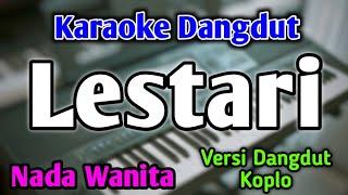 LESTARI - KARAOKE || NADA WANITA CEWEK || Versi Dangdut Koplo || Sekop Sekop || Wahyu F Giri