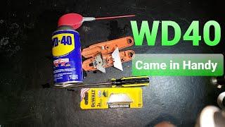 Rusted utility Knife Trick with WD40/How to change blade on Utility knife