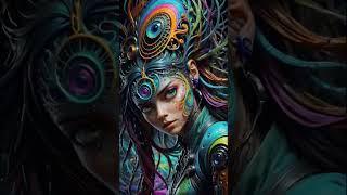 Enigmatic beauty #visual #psychedelic #trip #aigenerated #viral #techno #visuals #chill
