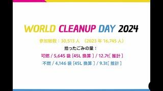 WORLD CLEANUP DAY 2024 ダイジェスト