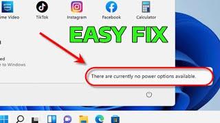 There Are Currently No Power Options Available [2024 Fix]