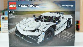 LEGO Technic 42184 Koenigsegg Jesko Absolut White Hypercar - LEGO Speed Build Review