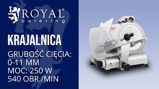 Krajalnica Royal Catering RCAM-300E | Prezentacja produktu