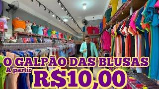 ACHEI NO BRÁS - LOJA DE BLUSAS R$10,00 SÃO MAIS DE 200 MODELOS E TAMANHOS VARIADOS ATÉ O PLUS SIZE