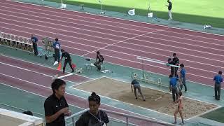 Sumire HATA 3rd attempt 6m25(+2.8) Women's long jump 2019All Japan Corp. Teams Championships