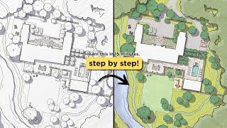 How To Hand Render A Residential Landscape Plan With Morpholio Trace