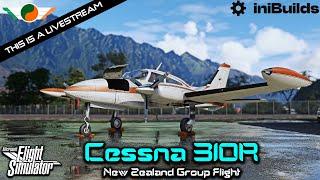 Cessna 310R | New Zealand Group Flight to Wanaka | ️